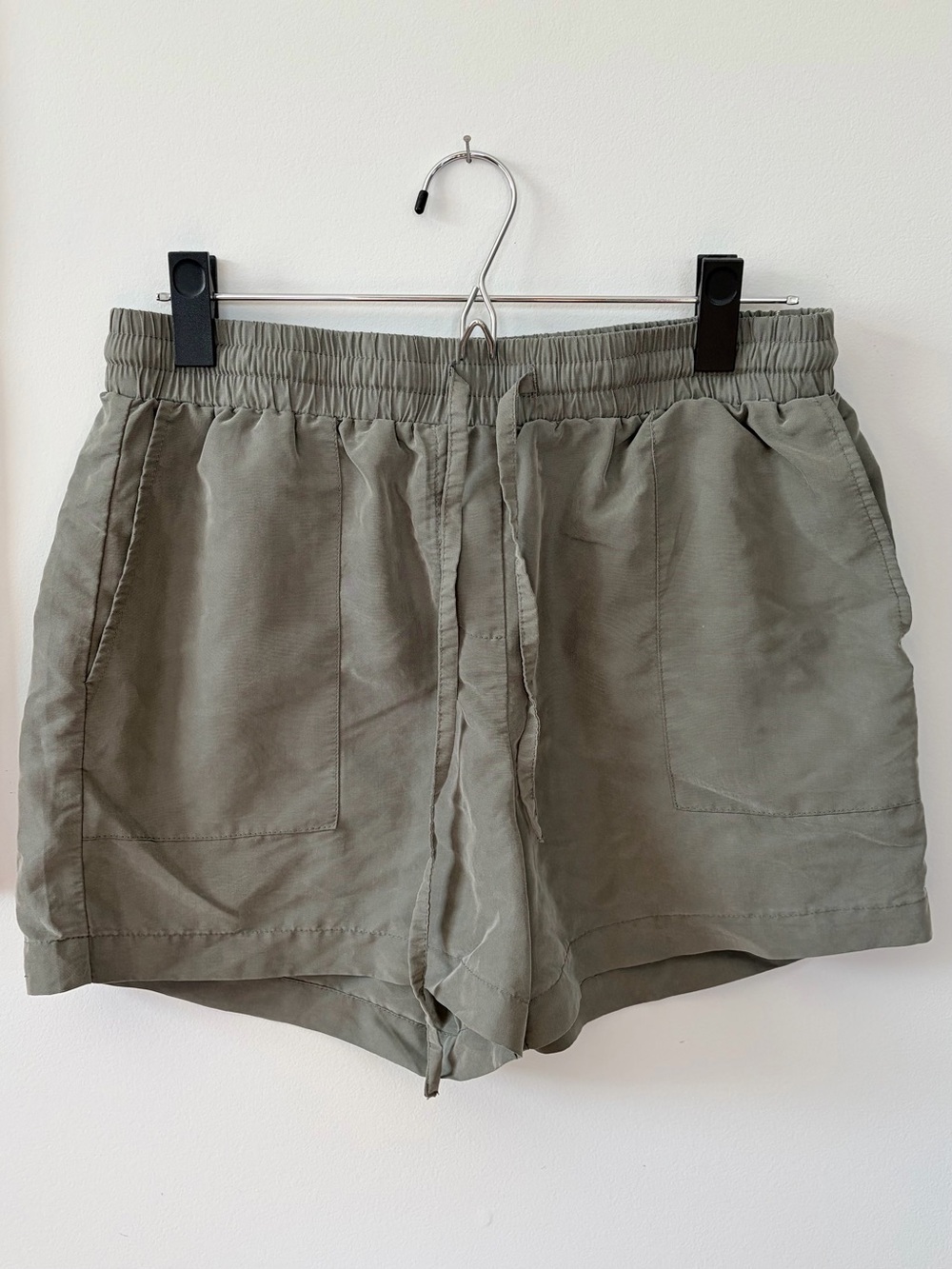 Kenneth Cole Olive Drawstring Shorts - Picture 2 of 3